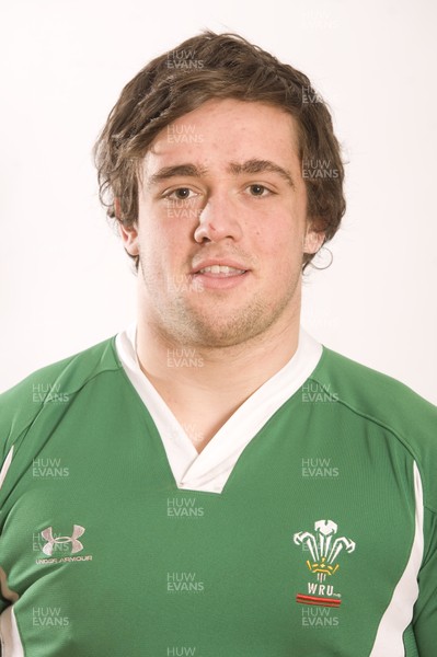 20.01.11 - Wales Under 20 Rugby Squad 2011 - Will Taylor. 