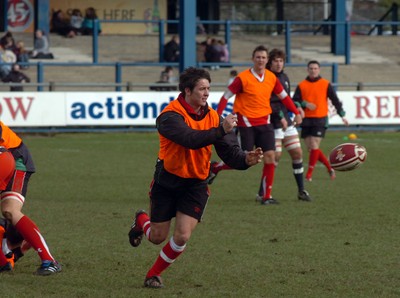 10.02.09 -Wales Under 20 training Rhys Downes  