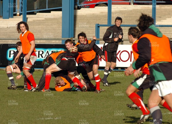 10.02.09 -Wales Under 20 training  Rhys Downes 