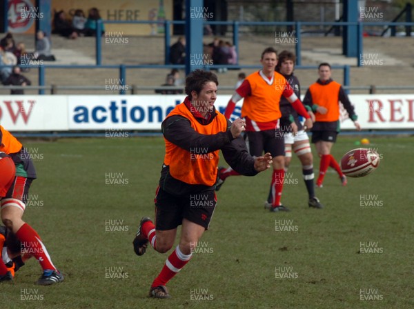 10.02.09 -Wales Under 20 training Rhys Downes  