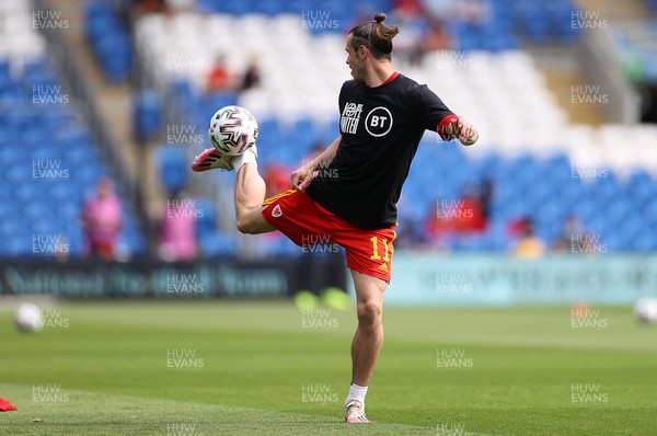 050621 - Wales v Albania - International Friendly - Gareth Bale of Wales during the warm up
