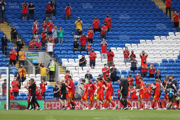 050621 - Wales v Albania - International Friendly - Wales thank the fans after the game