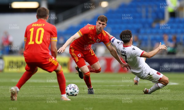 050621 - Wales v Albania - International Friendly - Chris Mepham of Wales