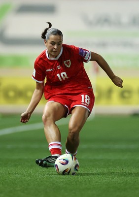 131026 - Wales Women v Albania Women - 2027 FIFA Womens World Cup qualifying play-off semi-final - Scarlett Hill of Wales 