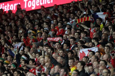 131015 - Wales v Andorra - UEFA European Championship Qualifiers - Wales fans