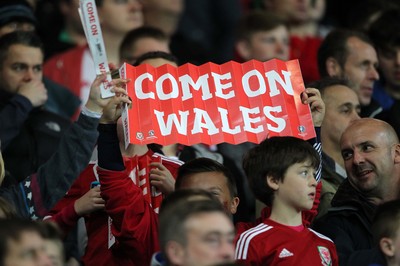 131015 - Wales v Andorra - UEFA European Championship Qualifiers - Wales fans