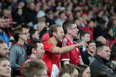 131015 - Wales v Andorra - UEFA European Championship Qualifiers - Wales fans