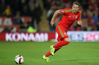 131015 - Wales v Andorra - UEFA European Championship Qualifiers - Chris Gunter of Wales