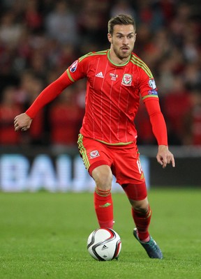 131015 - Wales v Andorra - UEFA European Championship Qualifiers - Aaron Ramsey of Wales