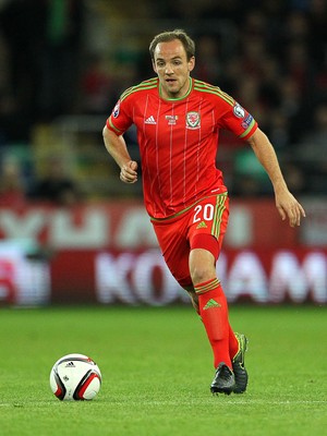 131015 - Wales v Andorra - UEFA European Championship Qualifiers - David Vaughan of Wales