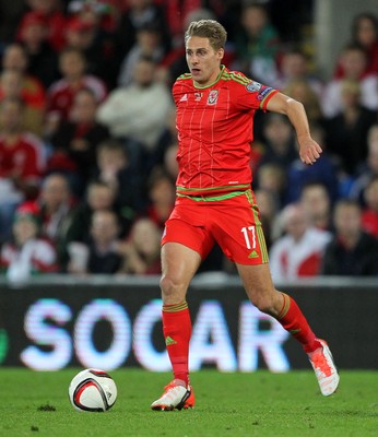 131015 - Wales v Andorra - UEFA European Championship Qualifiers - David Edwards of Wales