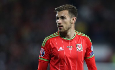 131015 - Wales v Andorra - UEFA European Championship Qualifiers - Aaron Ramsey of Wales