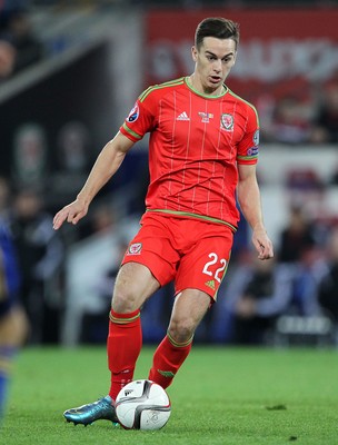 131015 - Wales v Andorra - UEFA European Championship Qualifiers - Tom Lawrence of Wales