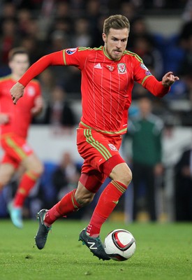 131015 - Wales v Andorra - UEFA European Championship Qualifiers - Aaron Ramsey of Wales