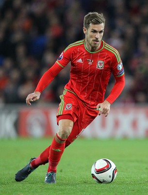 131015 - Wales v Andorra - UEFA European Championship Qualifiers - Aaron Ramsey of Wales