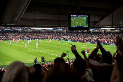091125 - Wales v Argentina - Quilter Nations Series - Fans view of the game 