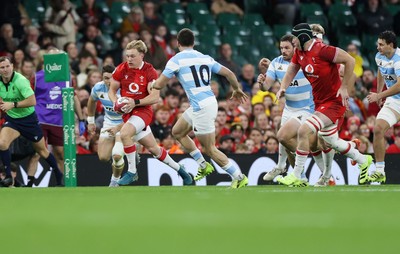 091125 - Wales v Argentina - Quilter Nations Series - Blair Murray of Wales makes a break