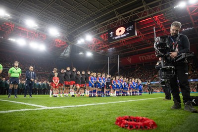 091125 - Wales v Argentina - Quilter Nations Series - Laying of Remembrance Wreath