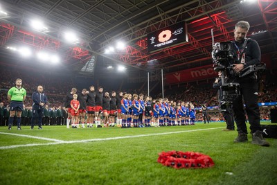 091125 - Wales v Argentina - Quilter Nations Series - Laying of Remembrance Wreath