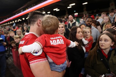 091125 - Wales v Argentina - Quilter Nations Series - Josh Adams of Wales at full time