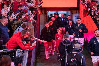 091125 - Wales v Argentina - Quilter Nations Series - The teams walk out at the start of the match