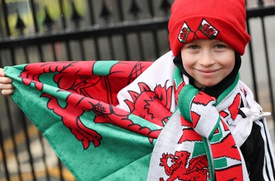 091125 - Wales v Argentina, Quilter Nations Series - Wales fans wait for the team coach to arrive at the stadium