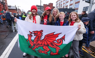 091125 - Wales v Argentina, Quilter Nations Series - Wales fans wait for the team coach to arrive at the stadium