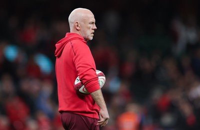 091125 - Wales v Argentina, Quilter Nations Series - Wales head coach Steve Tandy during warm up