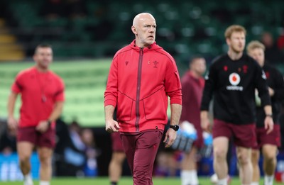 091125 - Wales v Argentina, Quilter Nations Series - Wales head coach Steve Tandy during warm up