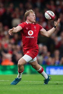 091125 - Wales v Argentina, Quilter Nations Series - Blair Murray of Wales offloads as he is tackled