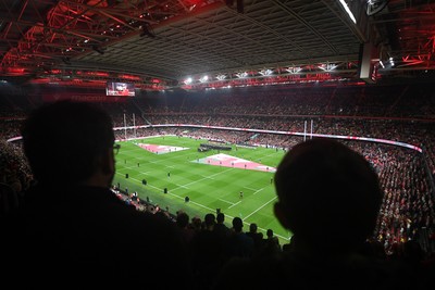 091125 - Wales v Argentina - Quilter Nations Series - A minutes silence is held for remembrance ahead of the match