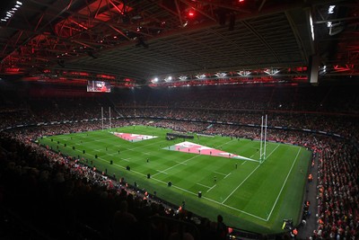 091125 - Wales v Argentina - Quilter Nations Series - A minutes silence is held for remembrance ahead of the match