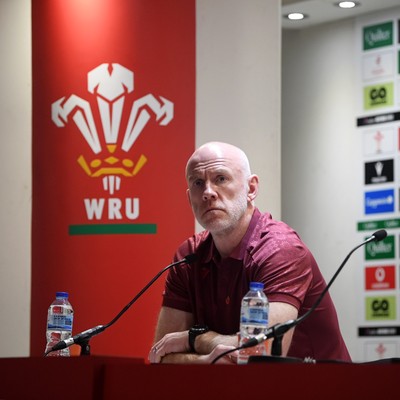 091125 - Wales v Argentina - Quilter Nations Series - Steve Tandy, Wales Head Coach speaks in a press conference after the match