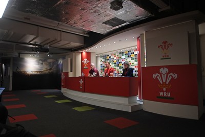 091125 - Wales v Argentina - Quilter Nations Series - Steve Tandy, Wales Head Coach speaks in a press conference after the match