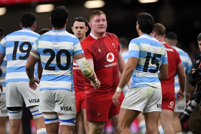 091125 - Wales v Argentina - Quilter Nations Series - Rhys Carre of Wales at full time