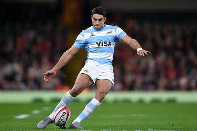 091125 - Wales v Argentina - Quilter Nations Series - Santiago Carreras of Argentina kicks the conversion