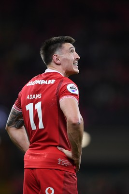 091125 - Wales v Argentina - Quilter Nations Series - Dejected Josh Adams of Wales at full time