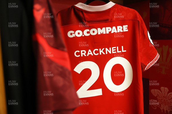 091125 - Wales v Argentina - Quilter Nations Series - Olly Cracknell of Wales jersey in the dressing room before the game