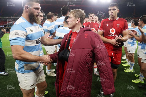 091125 - Wales v Argentina - Quilter Nations Series - Jac Morgan of Wales at full time