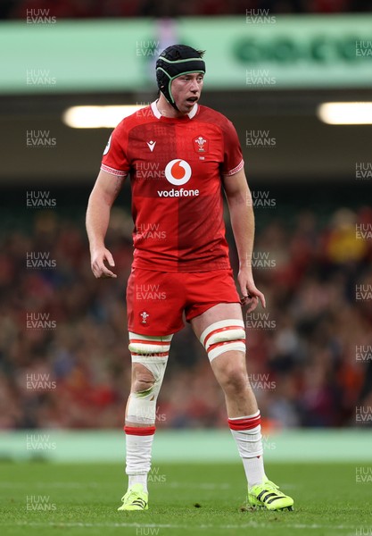 091125 - Wales v Argentina - Quilter Nations Series - Adam Beard of Wales 