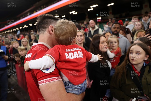 091125 - Wales v Argentina - Quilter Nations Series - Josh Adams of Wales at full time