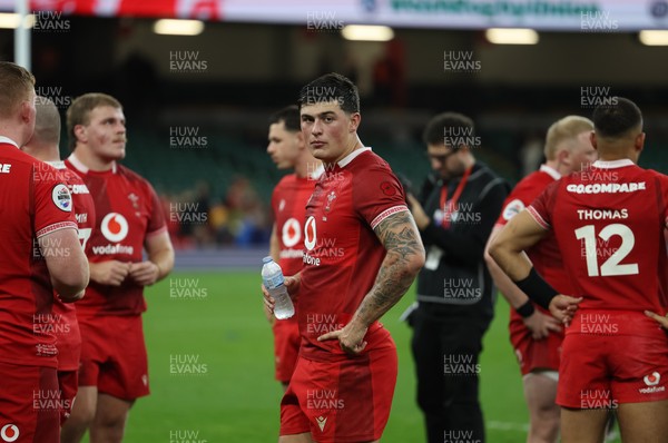 091125 - Wales v Argentina, Quilter Nations Series - Louis Rees-Zammit of Wales at the end of the match