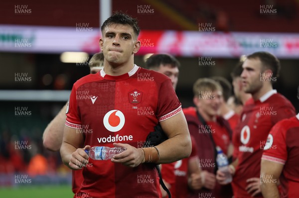 091125 - Wales v Argentina, Quilter Nations Series - Dafydd Jenkins of Wales at the end of the match