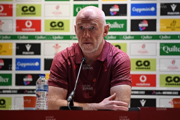 091125 - Wales v Argentina - Quilter Nations Series - Steve Tandy, Wales Head Coach speaks in a press conference after the match