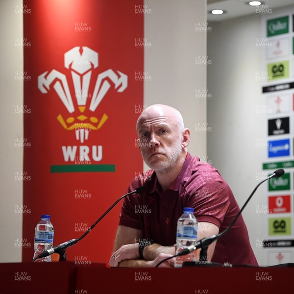 091125 - Wales v Argentina - Quilter Nations Series - Steve Tandy, Wales Head Coach speaks in a press conference after the match