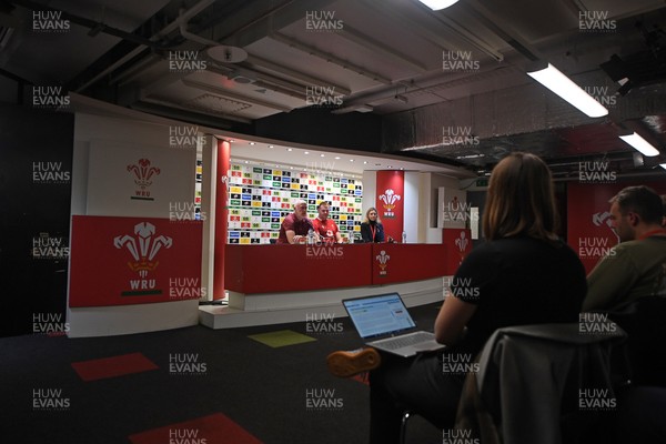 091125 - Wales v Argentina - Quilter Nations Series - Steve Tandy, Wales Head Coach speaks in a press conference after the match