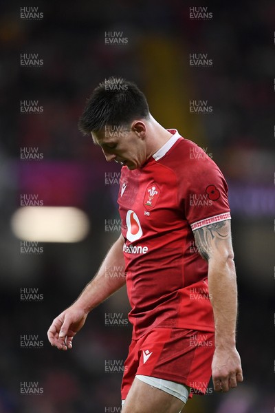 091125 - Wales v Argentina - Quilter Nations Series - Dejected Josh Adams of Wales at full time