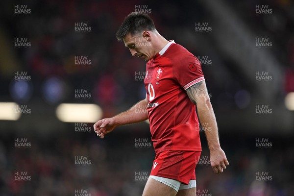 091125 - Wales v Argentina - Quilter Nations Series - Dejected Josh Adams of Wales at full time