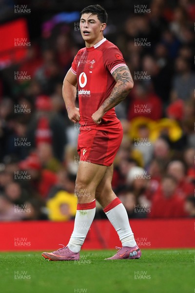 091125 - Wales v Argentina - Quilter Nations Series - Dejected Louis Rees-Zammit of Wales
