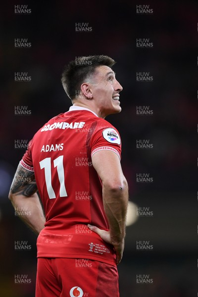 091125 - Wales v Argentina - Quilter Nations Series - Dejected Josh Adams of Wales at full time